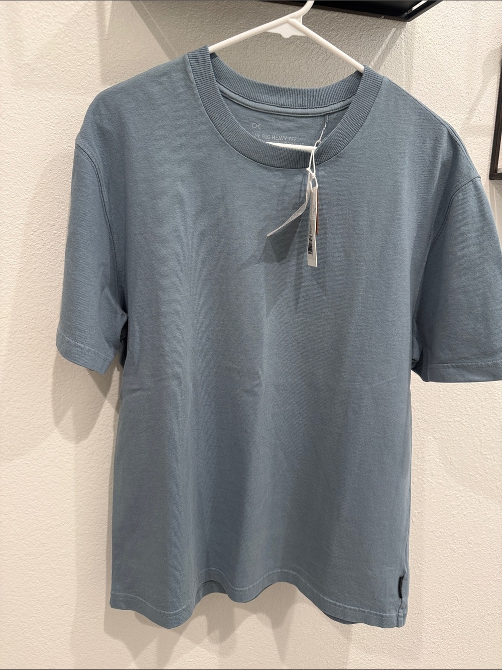 Outerknown BIG HEAVY TEE Men's Dusty Blue Short Sleeve Crew